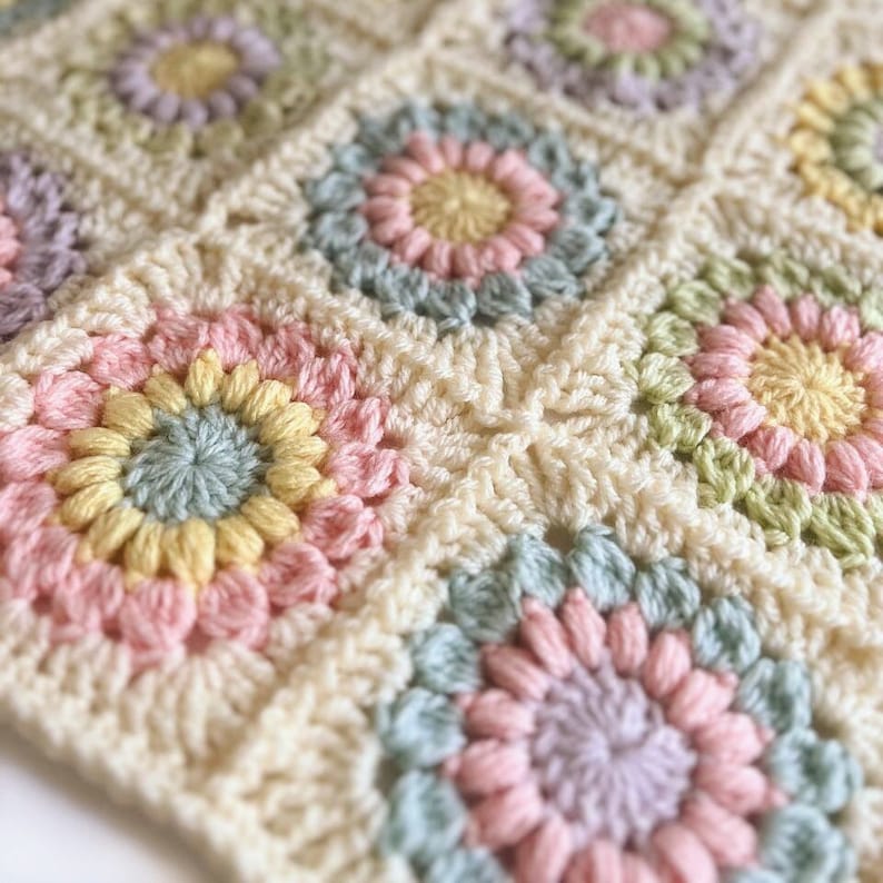 cute small baby blanket crochet pattern