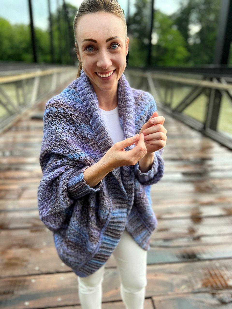 CROCHET PATTERN | Viola Cocoon Cardigan for Women | 9 Sizes XS-5XL