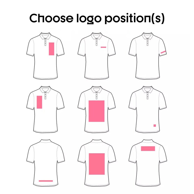 Personalised Polo Shirt With YOUR LOGO / Text Customised Printed or