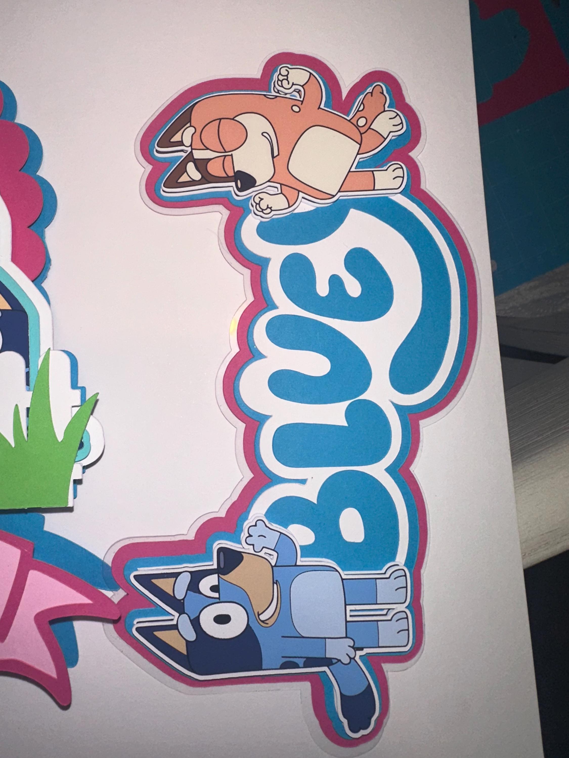 Bluey cake topper 3D