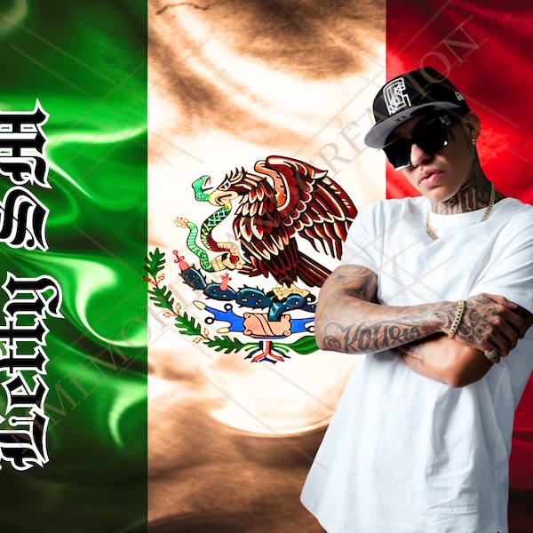 Lefty SM PNG image Mexican flag