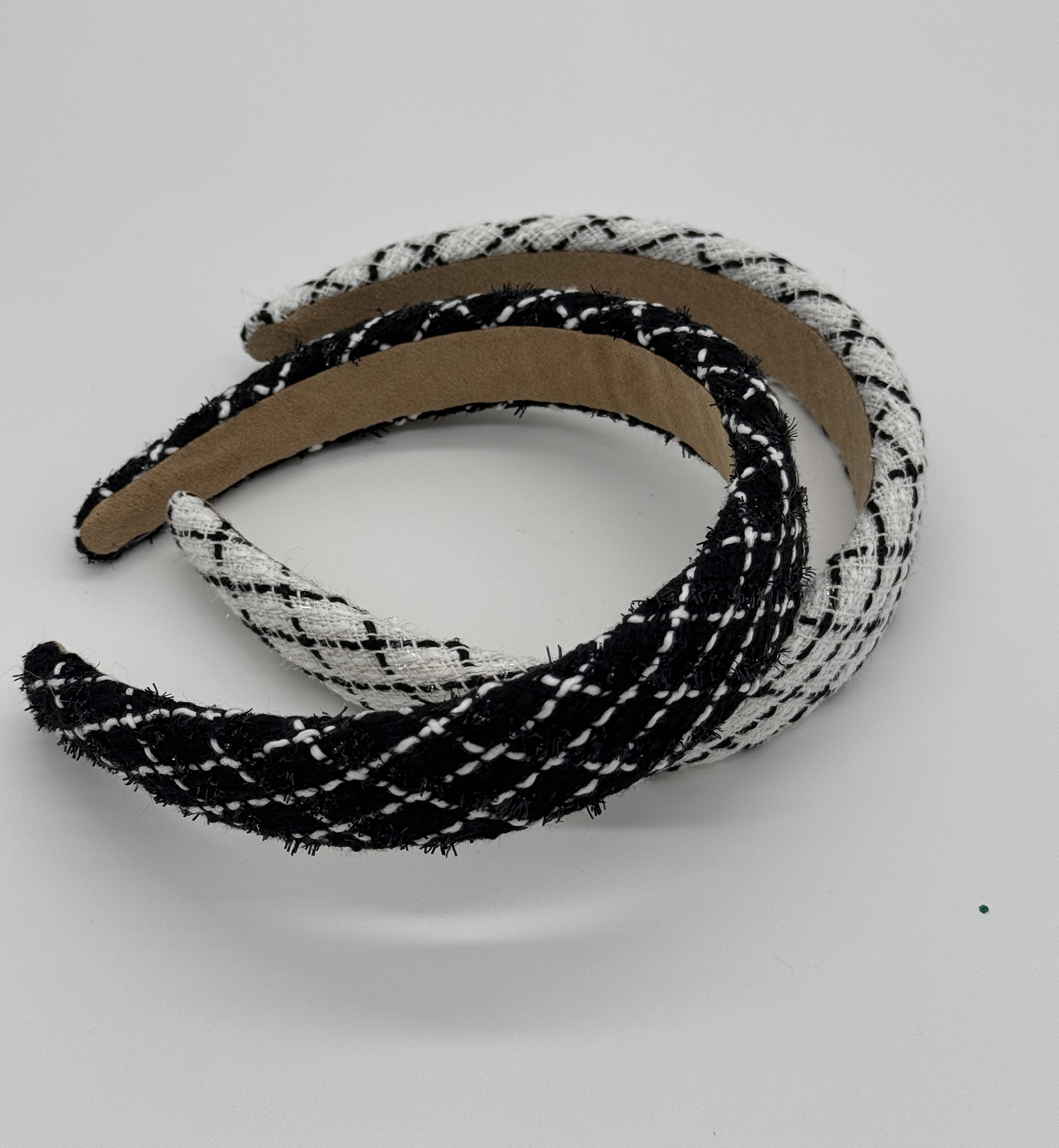 New ✨ Luxe Black & White Sophisticated Tweed Boutique Statement Headband Black Tweed Headband - Etsy main image 4