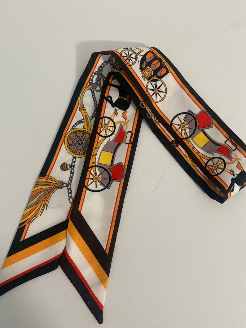 Skinny Satin Silk Scarf Series, Multifunctional Usage Scarf, Purse Wrap