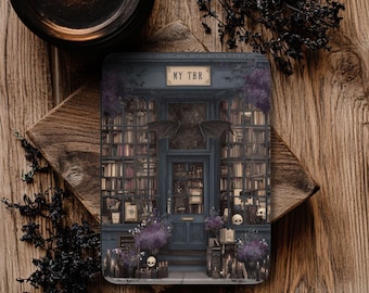 Gothic TBR Bookshop Kindle Case, 6" 6.8" 7" Paperwhite or Colorsoft