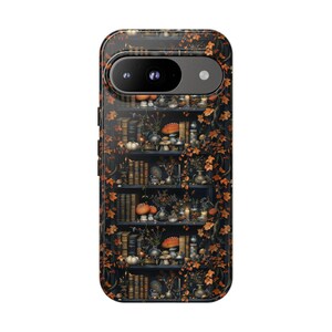 Fall Bookshelf Phone Case, Witchy Autumn Leaves image 7