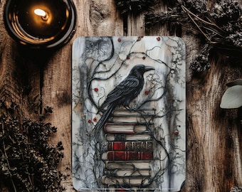 Funda Kindle para amantes de los libros de fantasía oscura, estética gótica de cuervo, funda Paperwhite y Colorsoft de 18 cm, 12.ª generación, regalo para lectores obscenos.