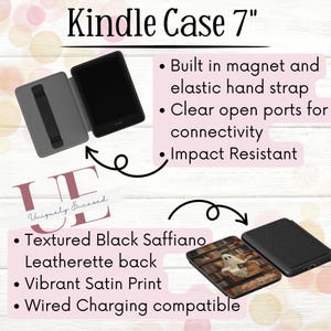 Pink Dragon Kindle Paperwhite 7" Case: Fantasy Book Lover Gift image 3