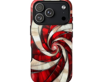 Candy Cane Swirl Phone Case | for iPhone, Samsung, Pixel