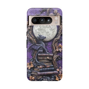 Purple Dragon Bookish Phone Case, Fantasy Book Lover Lover Gift, iPhone 14 15 16e Plus Pro Max, S23 S24 FE S25 Plus Ultra, Pixel 8 9 Pro XL image 8