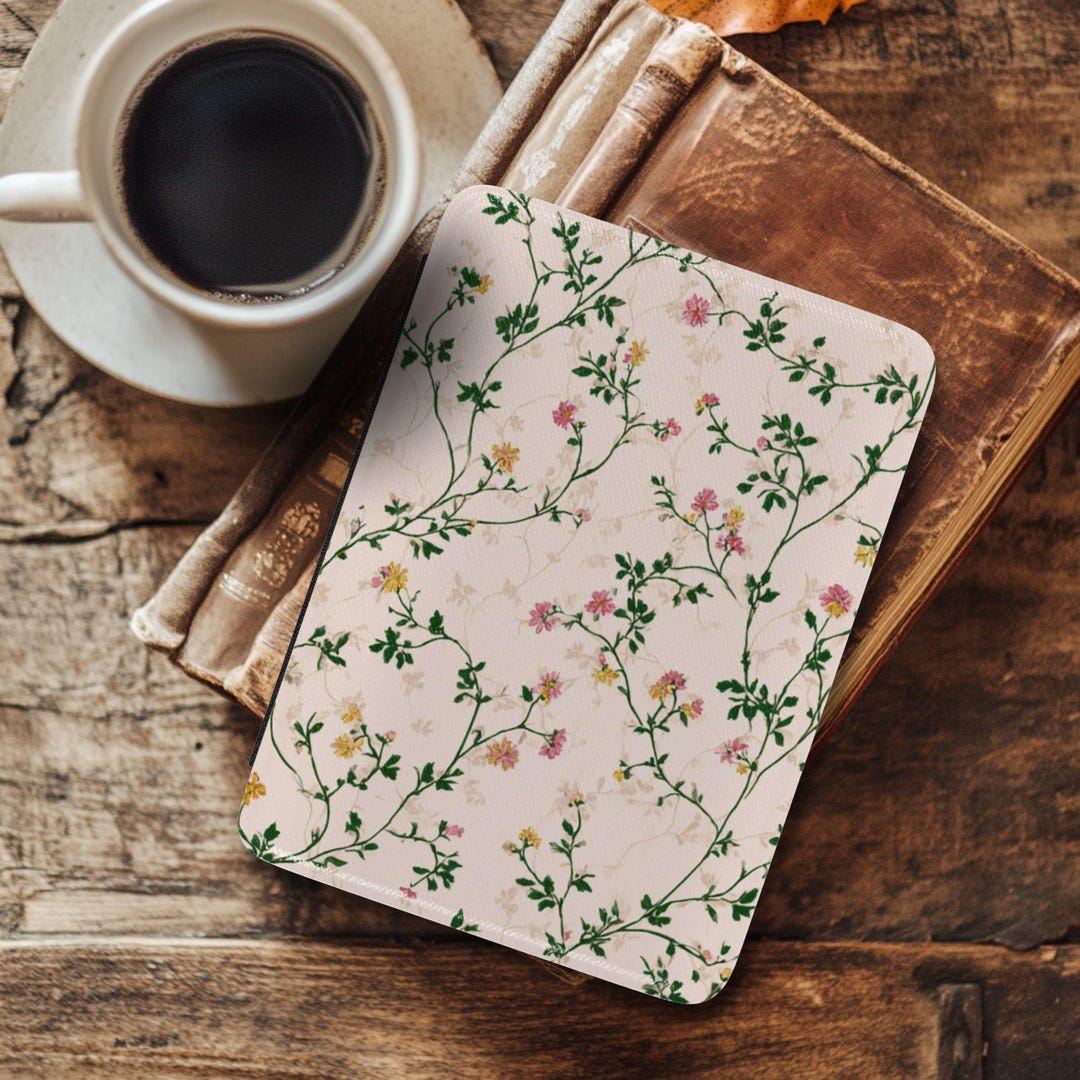 Floral Kindle Case With Strap | 7" Paperwhite or Colorsoft 2024 - Etsy