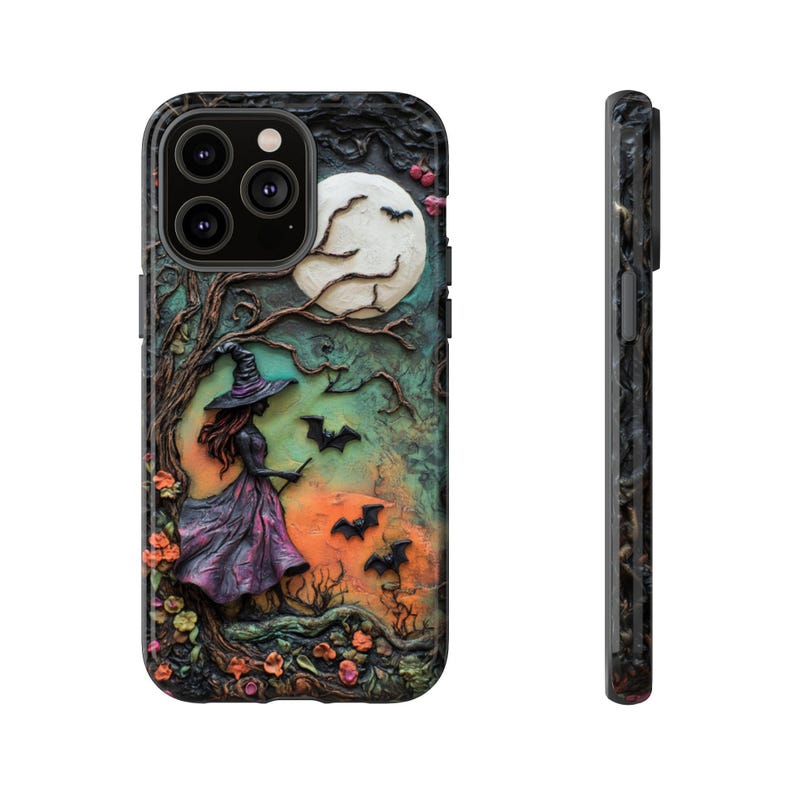 Witch Phone Case, Colorful Spring Celestial Witchy Aesthetic, Cute and Spooky iPhone 13 14 15 16e, Samsung S24 FE S25 Ultra, Pixel 7a 8a 9a image 6