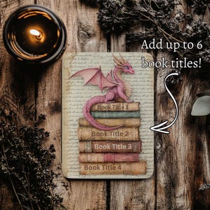 Pink Dragon Kindle Paperwhite 7" Case: Fantasy Book Lover Gift image 1