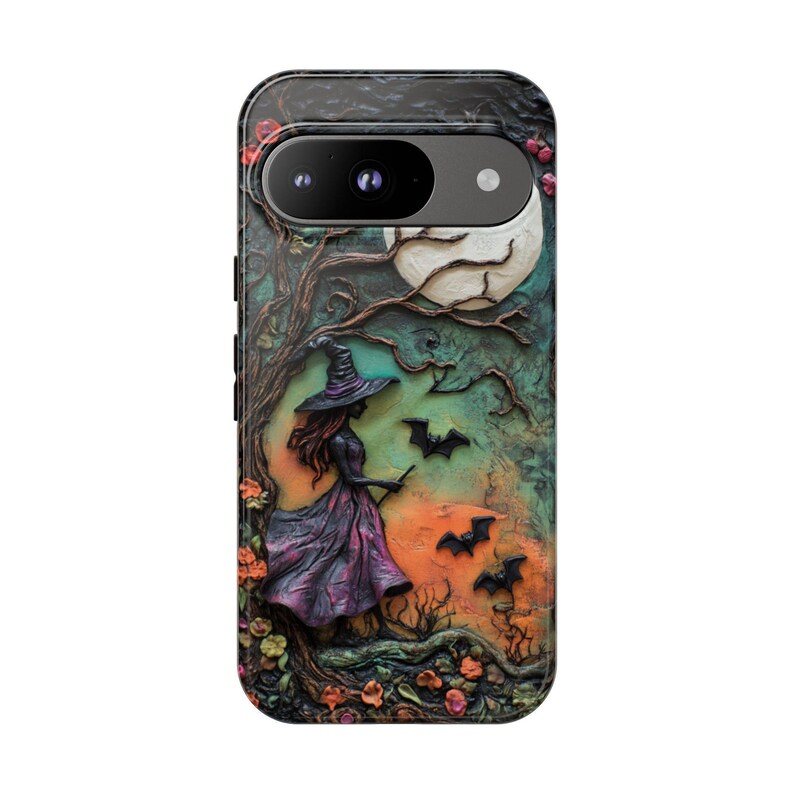 Witch Phone Case, Colorful Spring Celestial Witchy Aesthetic, Cute and Spooky iPhone 13 14 15 16e, Samsung S24 FE S25 Ultra, Pixel 7a 8a 9a image 8