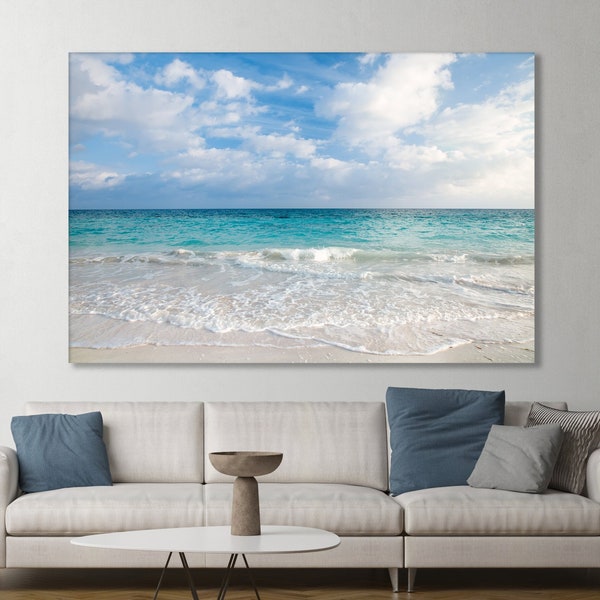 Coastal Landscape PHOTOGRAPHY ART Beach Seaside Serene Relaxing Scene Nautical Wall Art Minimal Print Spa Decoration