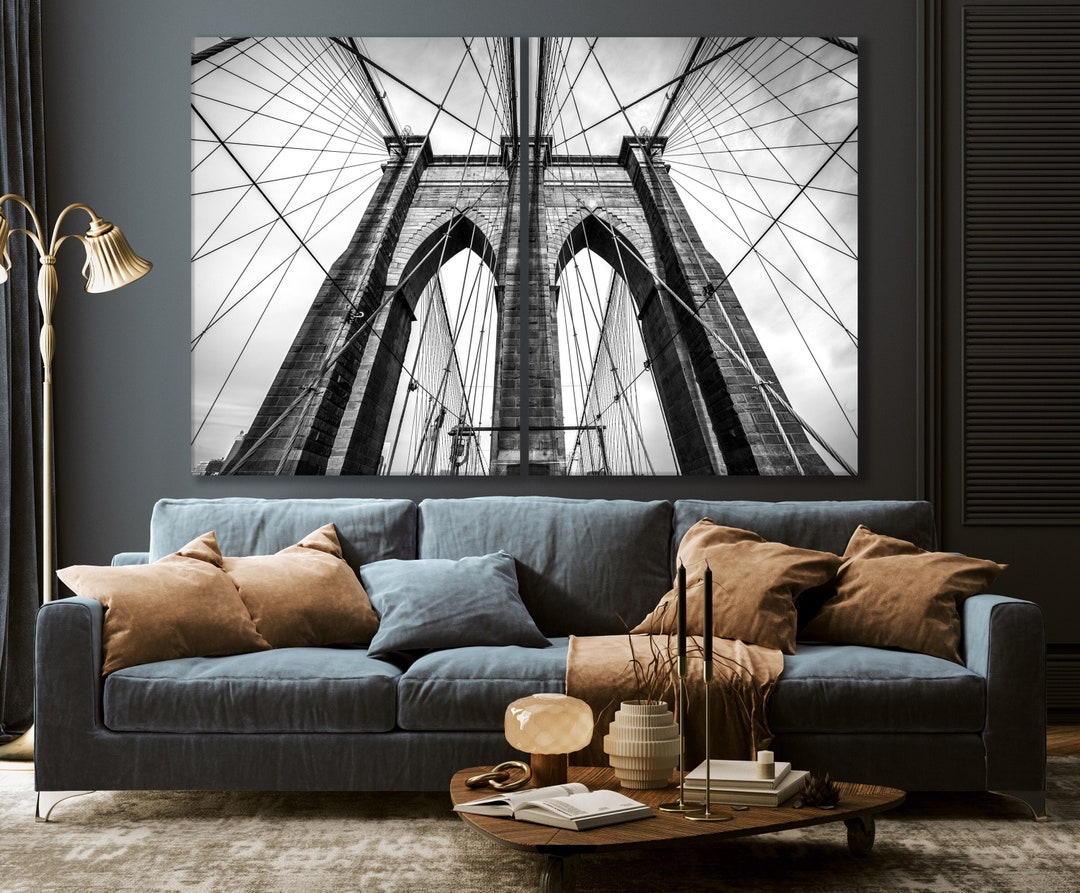 Brooklyn Bridge Canvas Print NYC Wall Art New York City Epic Skyline