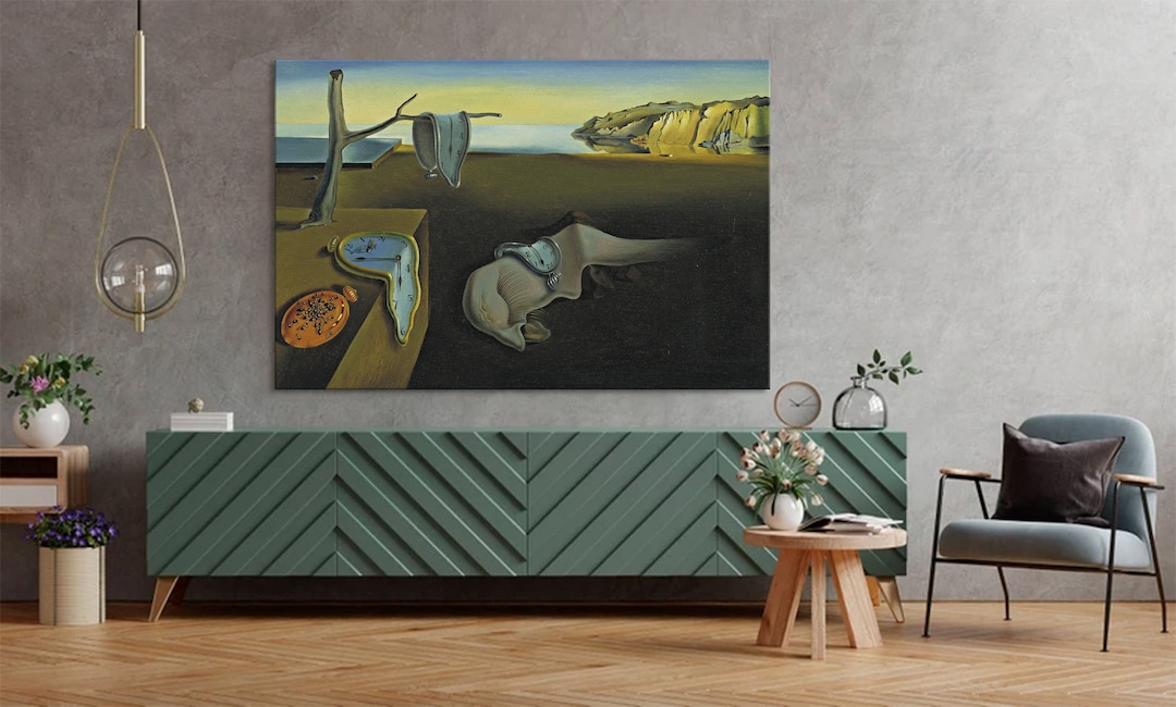 Salvador Dali Clocks Salvador Dali Canvas Salvador Dali Wall Etsy