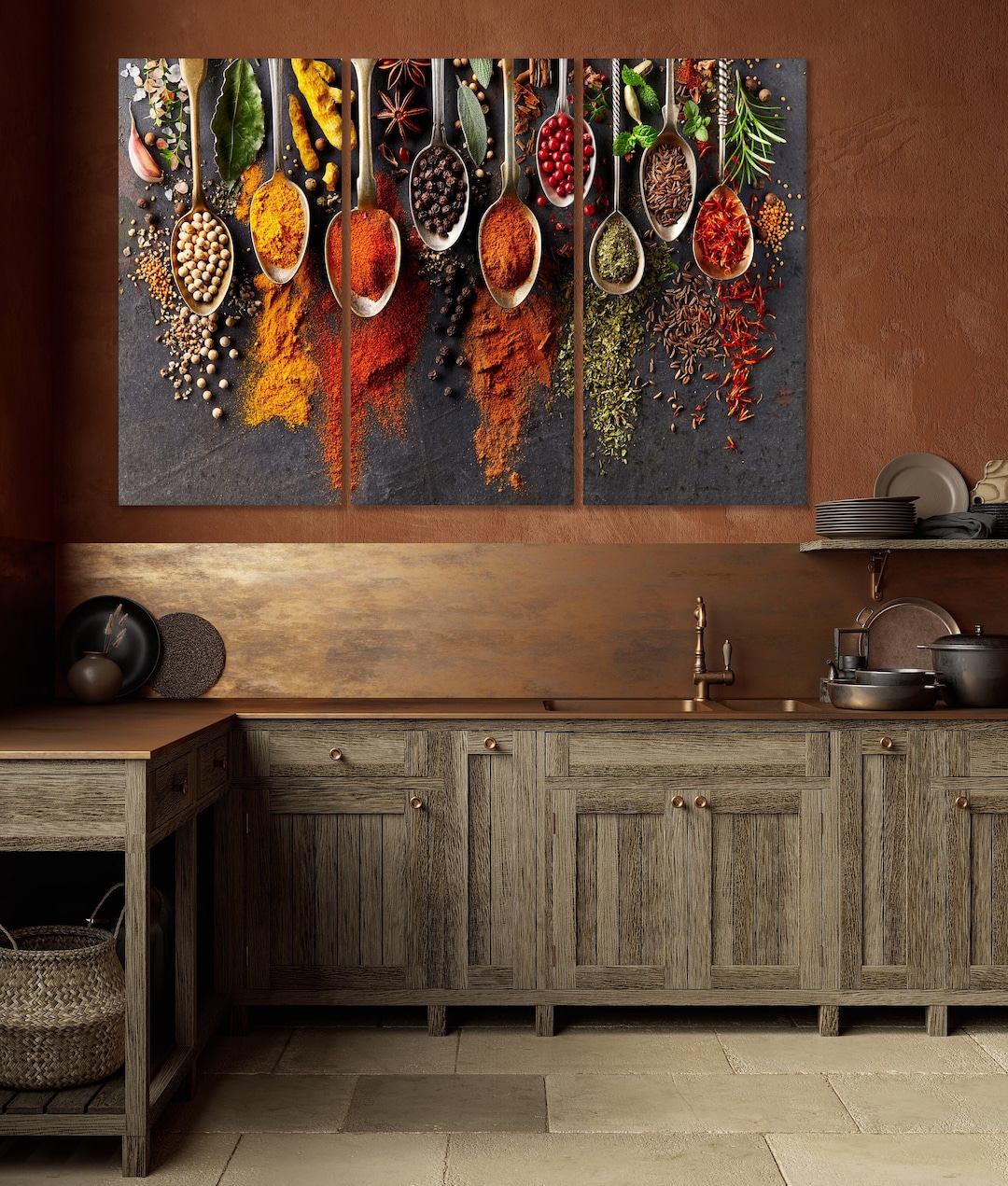 Kitchen Poster Canvas Art Spices Kitchen Wall Art Spices Canvas Art