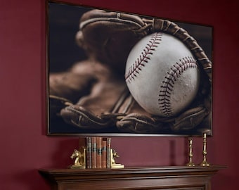 Vintage Baseball Gear Canvas Print – Ready to Hang Wall Art