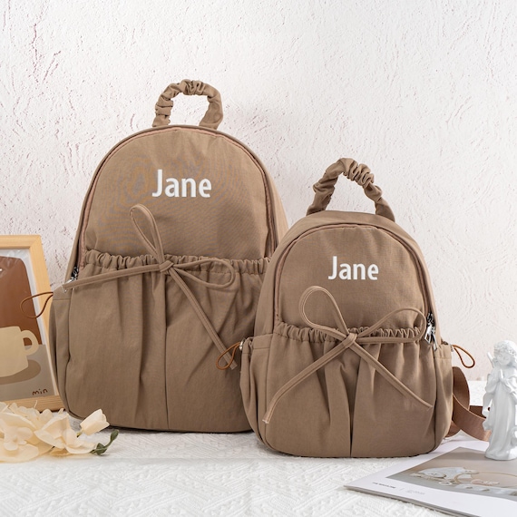 Custom Cute Toddler Backpack with Bow Personalized Ballet Dance Backpack With Name  Bookbag for Dance Class Gifts For Girls