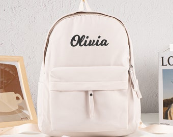 Custom Child's Backpack: Embroidered Name School Bag