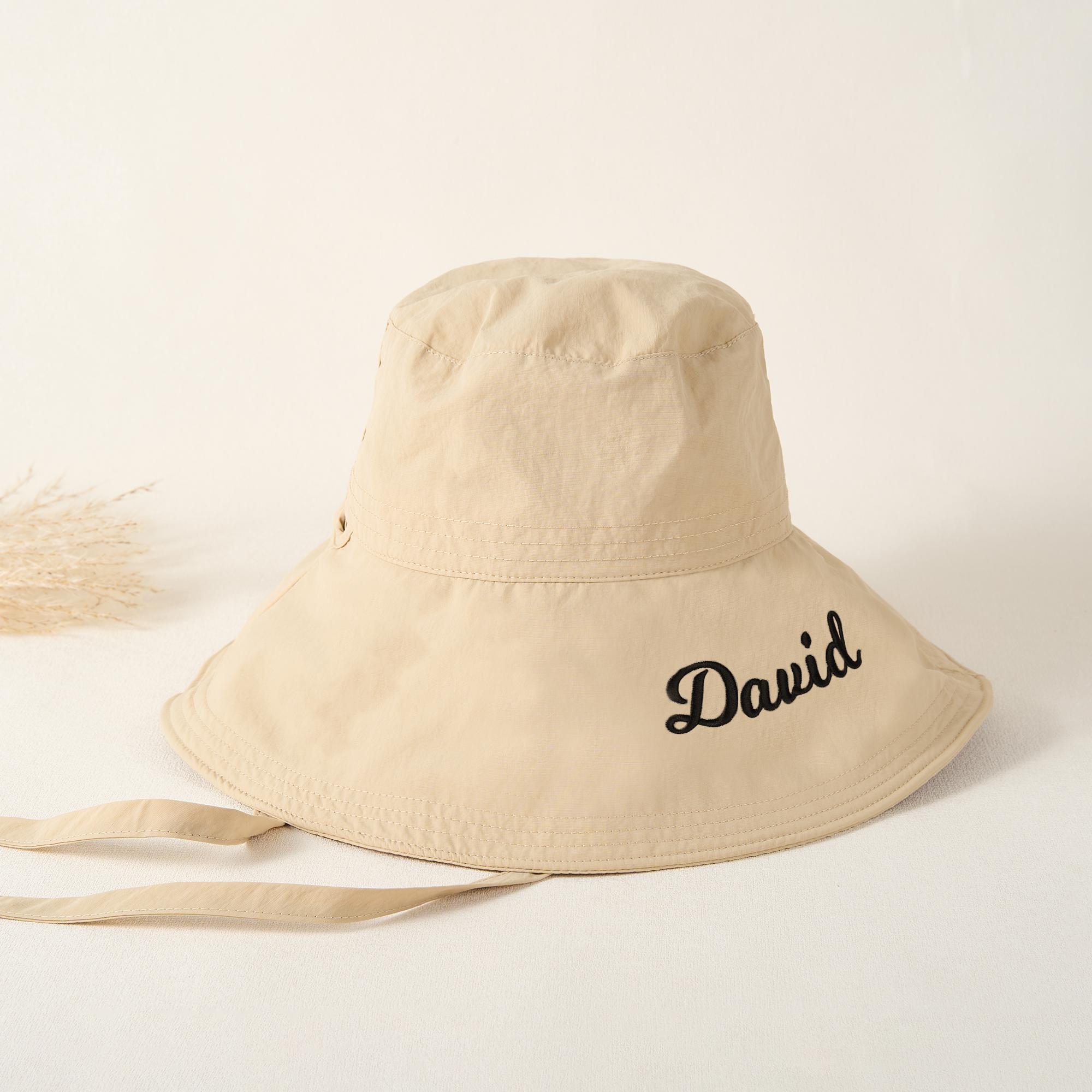 Embroidered Personalized Bucket Hat: Nylon Sun Hat With  display picture 3