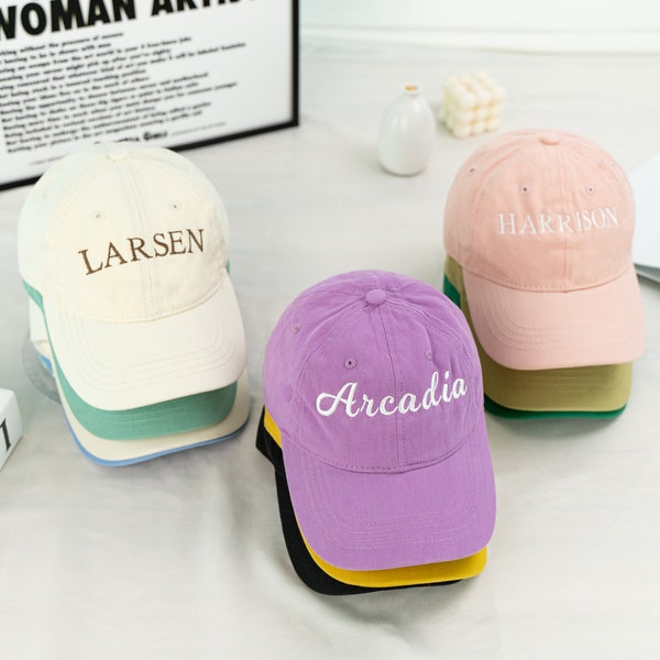 Personalized Kids Baseball Cap: Embroidered Initial Hat, 2-6 Years