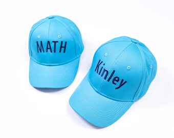 Custom Embroidered Father & Son Baseball Cap Set
