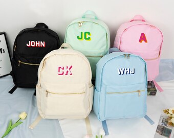 Personalized Toddler Backpack Custom Backpack for Kids Baby Diaper Bag School Book Bag for Child Backpack with Name initials for Students