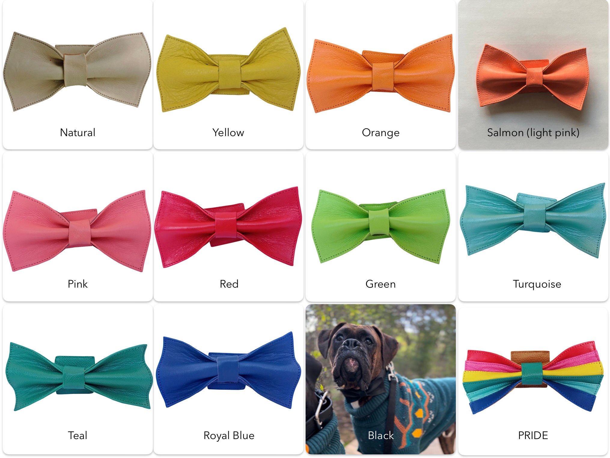 Dog Bowtie Leather AirTag Holder for Dog Collars Etsy