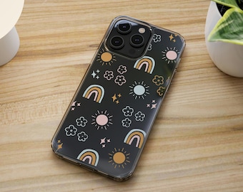 Uroczy estetyczny futerał na telefon | Przezroczysty futerał | iPhone 11, iPhone 12, iPhone 13, iPhone 14, Samsung Galaxy S21, Samsung S23