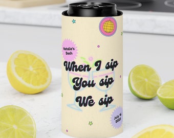 Niestandardowa chłodziarka do puszek, Disco Koozie, upominki na wieczór panieński, prezenty na wieczór panieński, dekoracje na wieczór panieński, wieczór panieński, wystrój w stylu disco