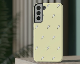Etui Thunderbolt Pastel Yellow | Etui odporne na uderzenia | iPhone 11, iPhone 12, iPhone 13, Samsung Galaxy S21, Samsung Galaxy S22