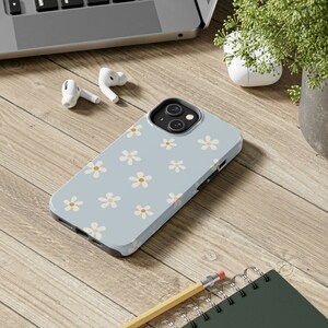 Estuche para teléfono con flores / Estuche para teléfono en colores pastel / Estuches para teléfono resistentes / iPhone 11, iPhone 12, iPhone 13, iPhone Xr, iPhone Xs, iPhone Xs Max imagen 2