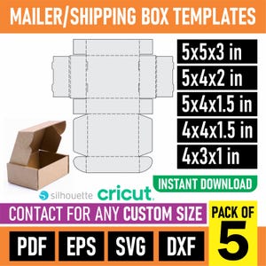Rectangle box template, rectangular box, shipping box, rectangle gift box, classic box, simple box SVG, DXF, PDF, Cricut, Silhouette