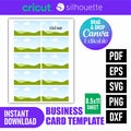 Business Card Printing Template 3.5x2 inch | Blank Business Card Canva Editable | Drag & Drop | Print at Home, Canva Business Card Frame product logo