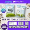 Editable Party Favor Chip Bag Template Bundle for Canva drag & drop design product logo