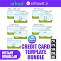 Credit Card Skin Canva Template, Credit Card Sticker, Debit \/ Credit Card Cover Template SVG for Cricut, Canva drag and drop Template product logo