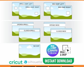 Modello skin per carta di debito: carta di credito Canva PDF modificabile, SVG, PNG (download digitale)