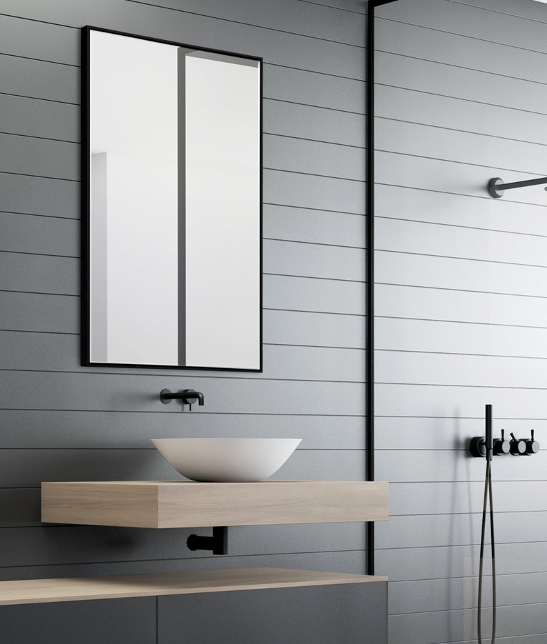 Floating Bathroom Mirror, Decorative Mirror, Vanity Mirror, Luxury