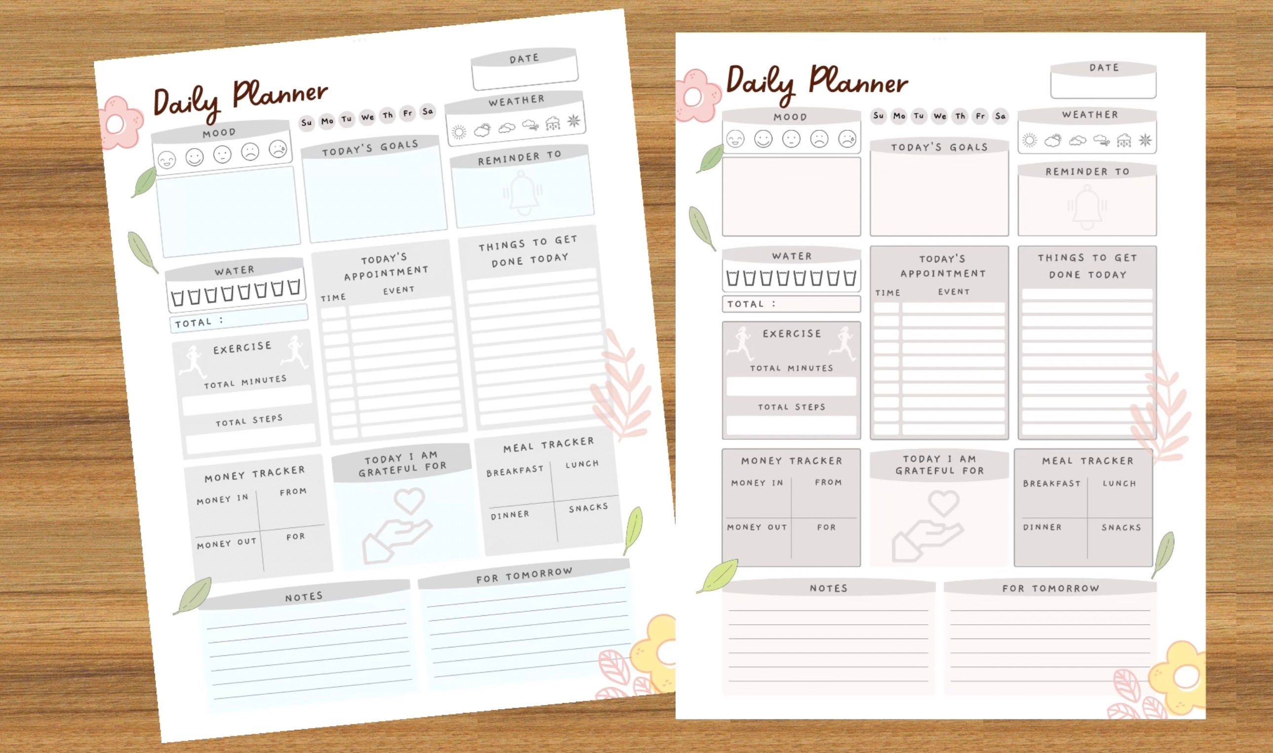 Daily to Do List Printable, Instant Download, Minimal Productive ...