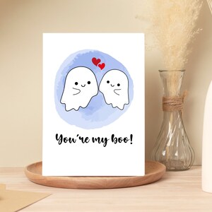 Sei la mia carta Boo, carta fantasma carina, carta di compleanno, carta di anniversario, carta di San Valentino, carta per fidanzato, marito, moglie, fidanzata