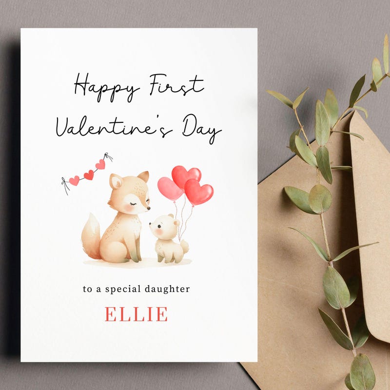 Baby First Valentine Card - Etsy
