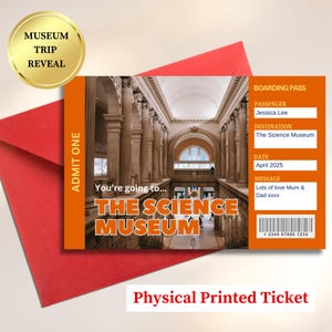 Entrada sorpresa para niños en un viaje al museo, cualquier viaje a un museo, museo de Londres, Nueva York, Museo de la Ciencia, Museo del Juguete, tarjeta del Museo de Historia Natural
