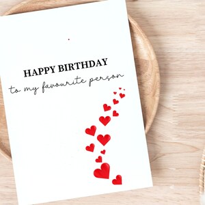 Buon compleanno al mio tempo carta umana preferita, biglietto di compleanno migliore amico, biglietto di compleanno Bestie, persona preferita, Besties, carta moglie