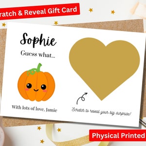 Carte d'Halloween surprise, carte de jour d'anniversaire, carte d'anniversaire à gratter, carte de révélation de vacances, révélation de voyage, révélation de concert, révélation d'Halloween