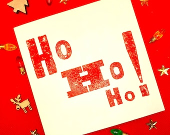 Ho Ho Ho! | Handmade Letterpress Card