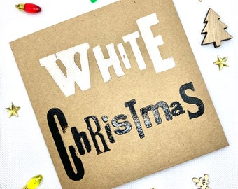 White Christmas | Handmade Letterpress Card