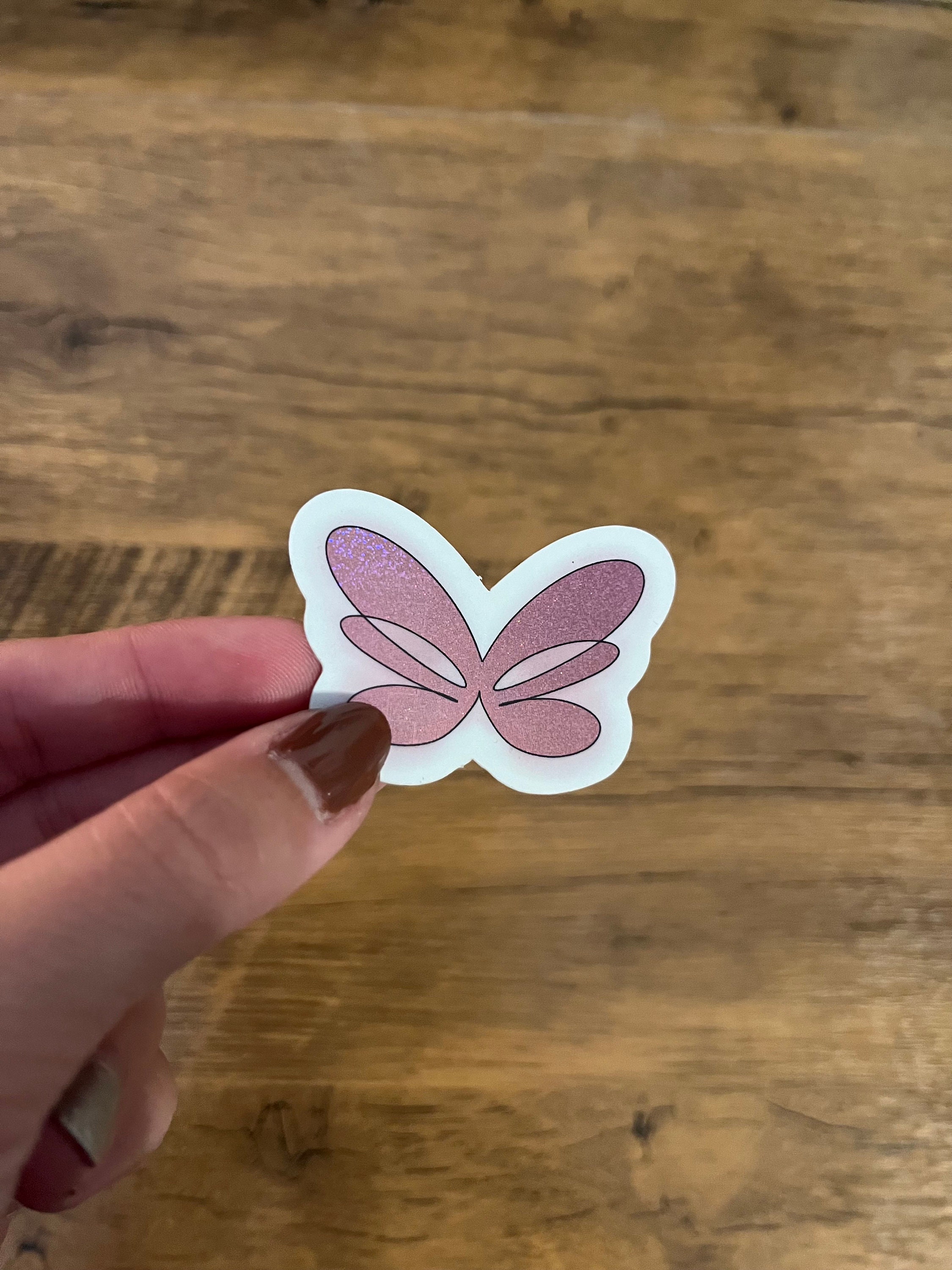 Pink Pixie Glitter 2” Wings Sticker - Etsy