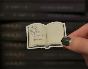 Once Upon A Time 2” open book sticker