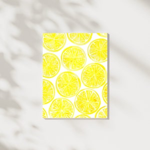 Watercolor Lemon Painting, Watercolor Art, Lemon Print, Lemon Painting, Watercolor Print, Lemon Art, Lemons, Fruit Wall Art